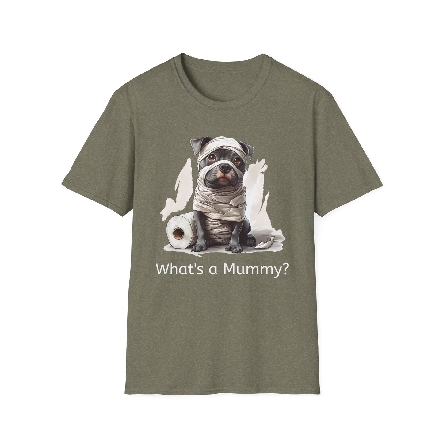 Funny Halloween Shirt, Unisex Softstyle T-Shirt, Pitbull Halloween Tee
