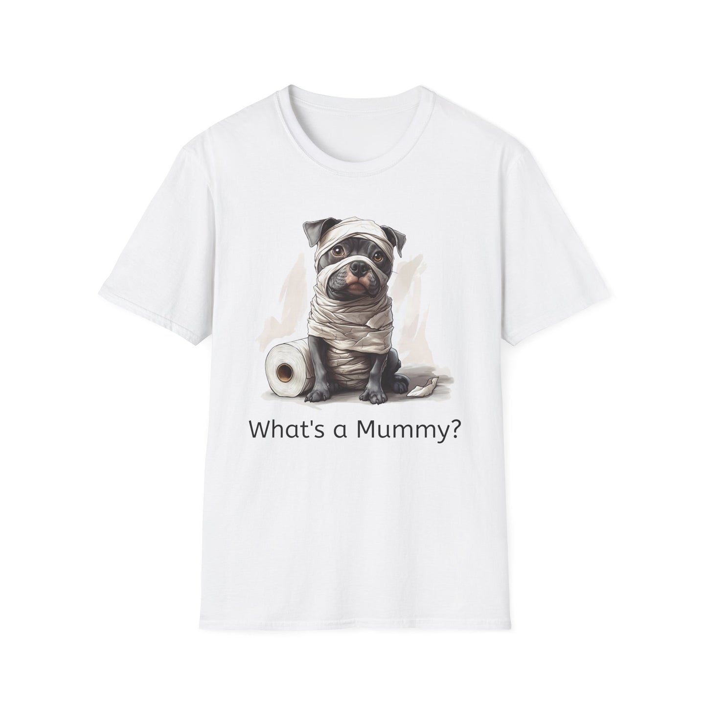 Funny Halloween Shirt, Unisex Softstyle T-Shirt, Pitbull Halloween Tee