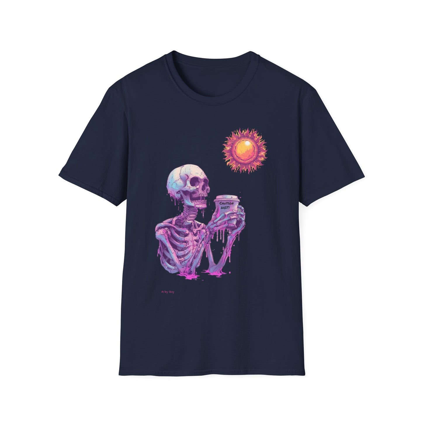 Coffee Skeleton, Unisex Softstyle T-Shirt