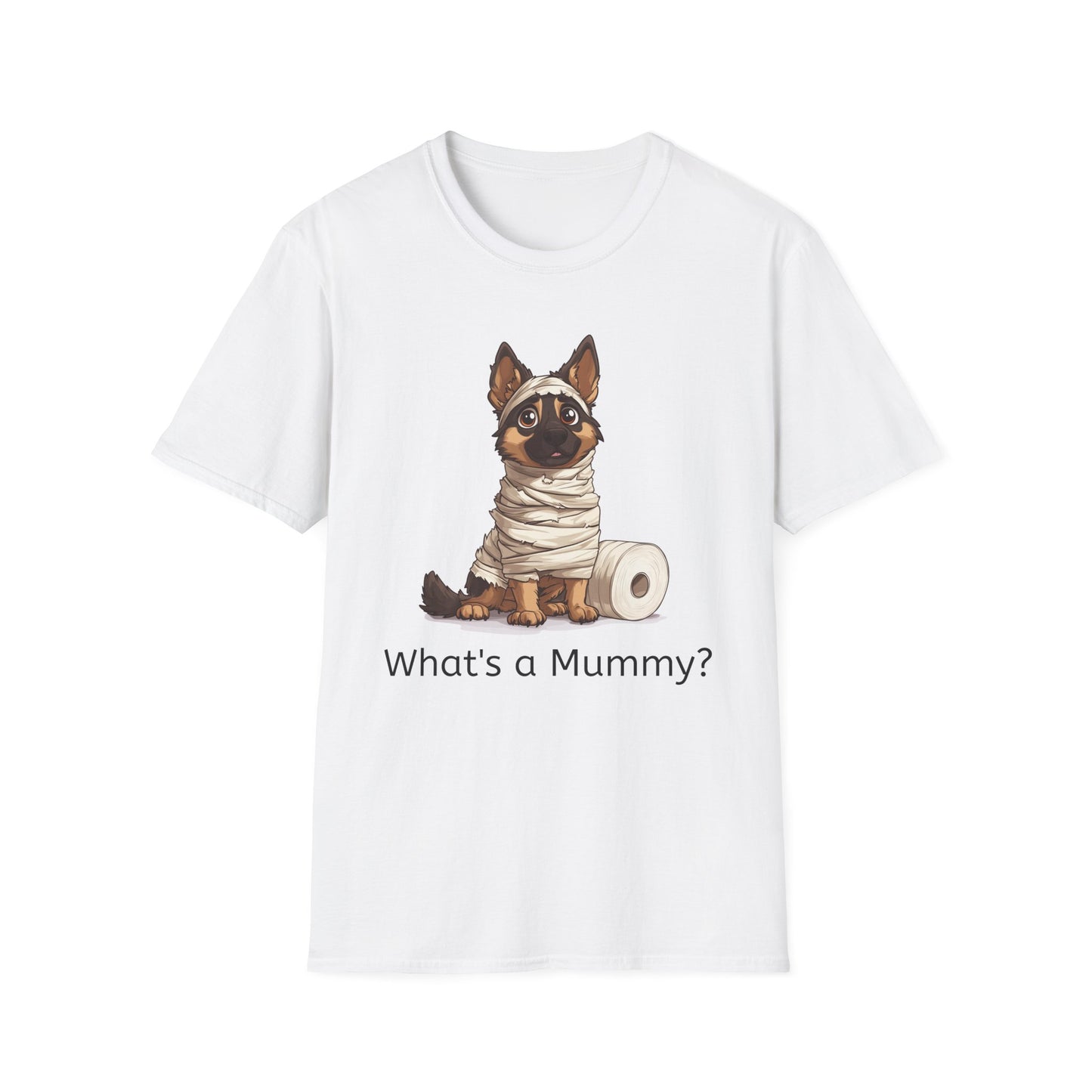 Funny Halloween Shirt, Unisex Softstyle T-Shirt, German Shepard Halloween Tee