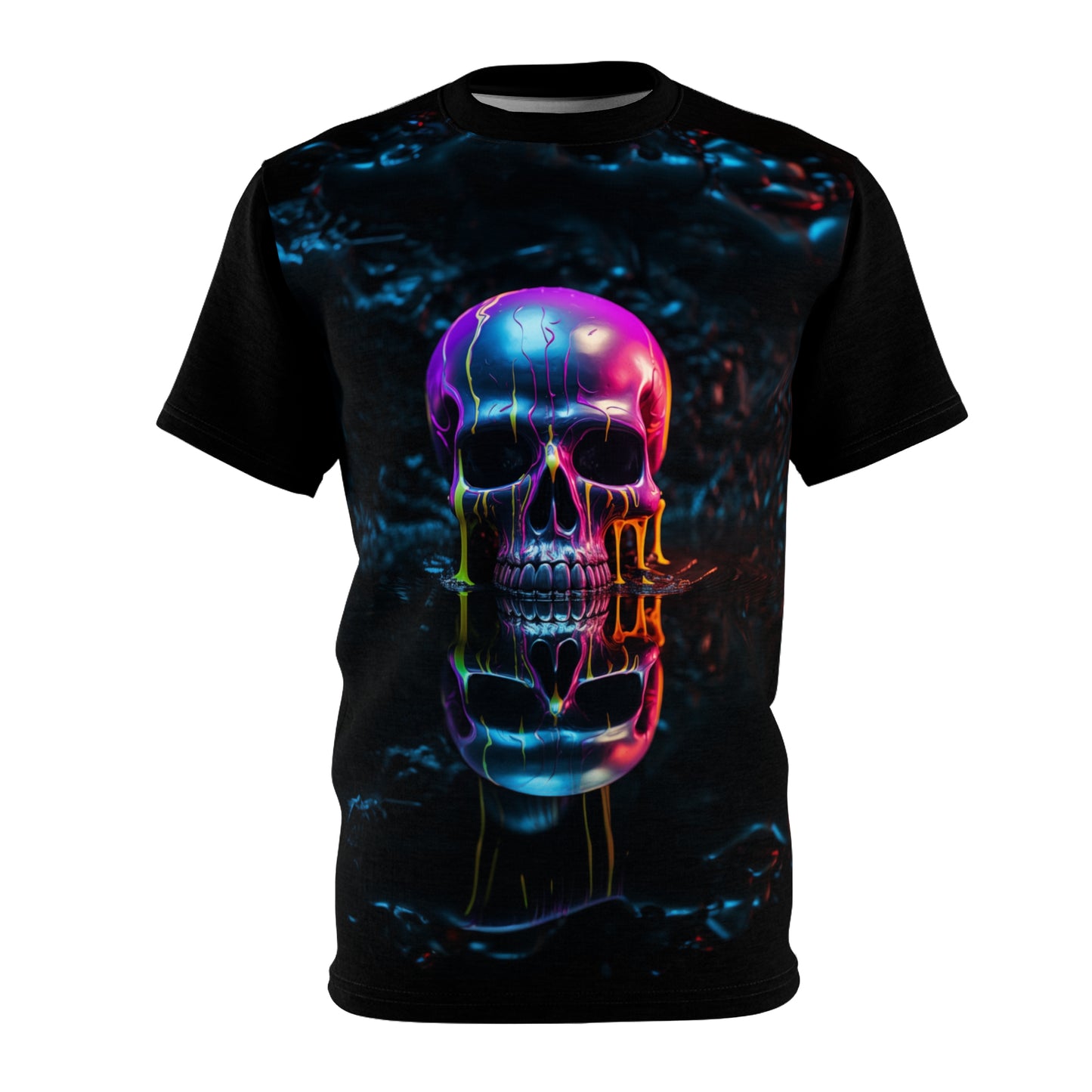 Skull Paint Dripping Tee  - Unisex Ultra Cotton Tee