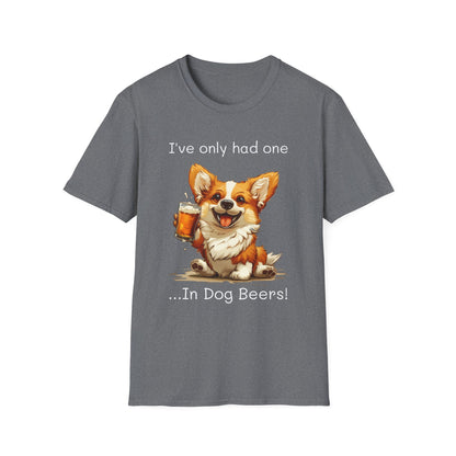 Funny Corgi shirt, Unisex Softstyle T-Shirt, Funny shirt, drinking t-shirt, corgi lovers Tee, corgi dad, corgi mom, in dog beers