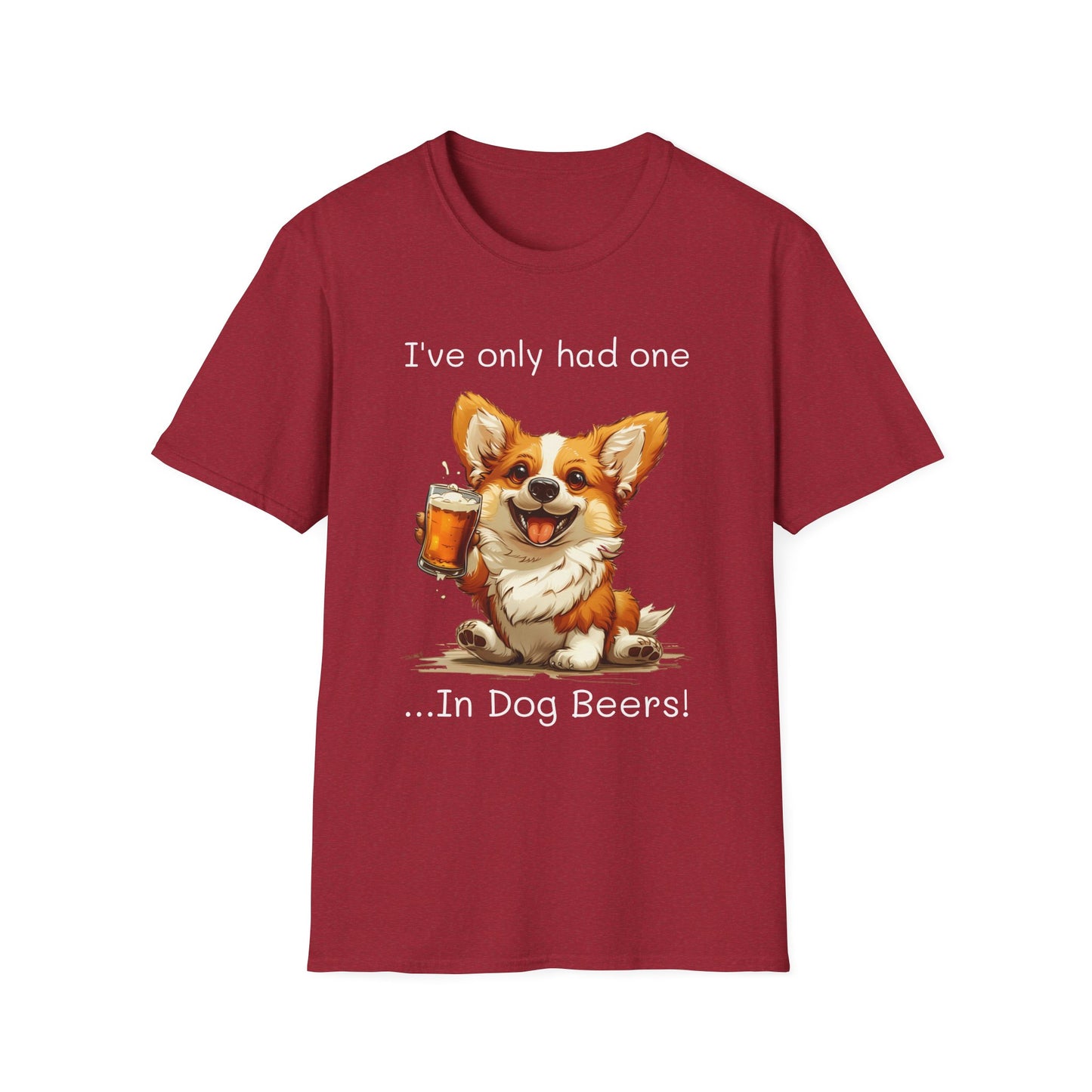 Funny Corgi shirt, Unisex Softstyle T-Shirt, Funny shirt, drinking t-shirt, corgi lovers Tee, corgi dad, corgi mom, in dog beers