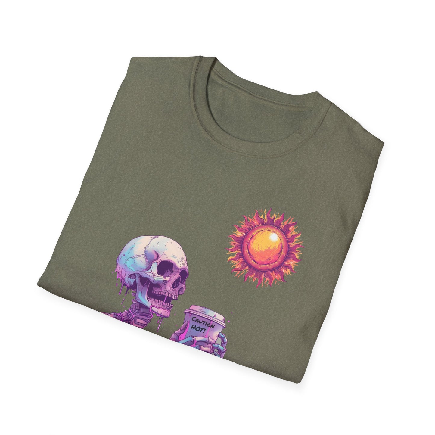 Coffee Skeleton, Unisex Softstyle T-Shirt