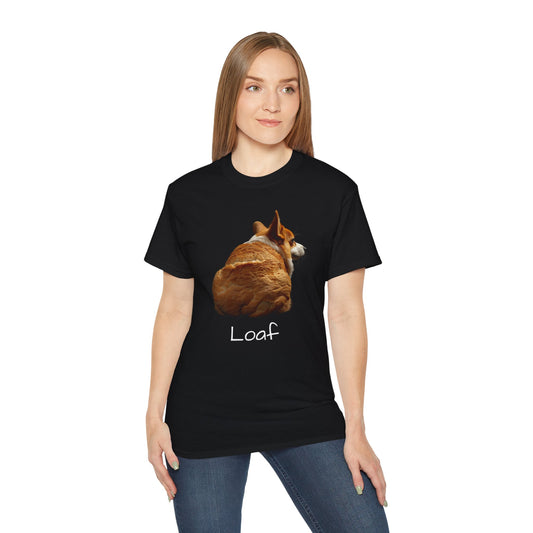 Corgi Tee, Unisex Ultra Cotton Tee, Funny Corgi Tee, Corgi Loaf Tshirt, Corgi Shirt, Pembroke Welsh Corgi