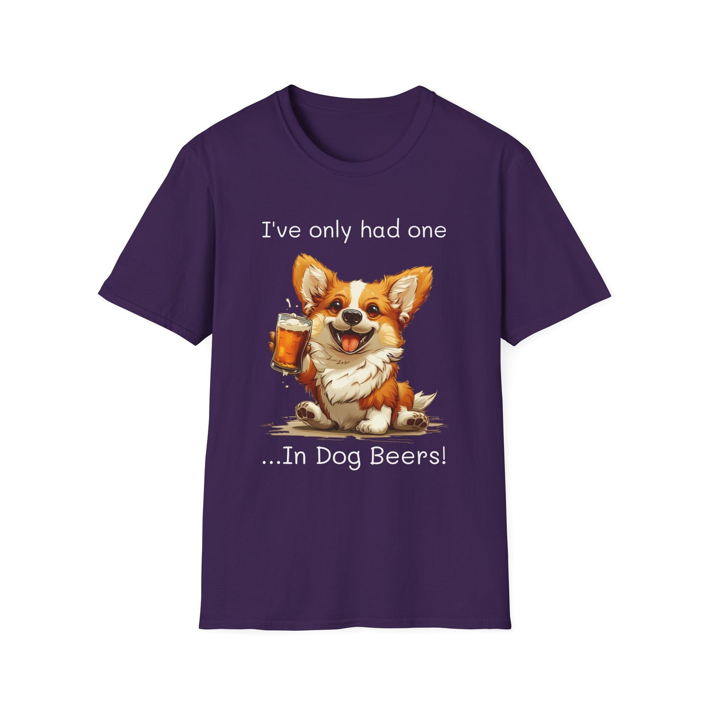 Funny Corgi shirt, Unisex Softstyle T-Shirt, Funny shirt, drinking t-shirt, corgi lovers Tee, corgi dad, corgi mom, in dog beers