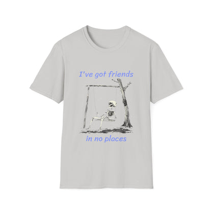 Friends in low places parody shirt, Unisex Softstyle T-Shirt