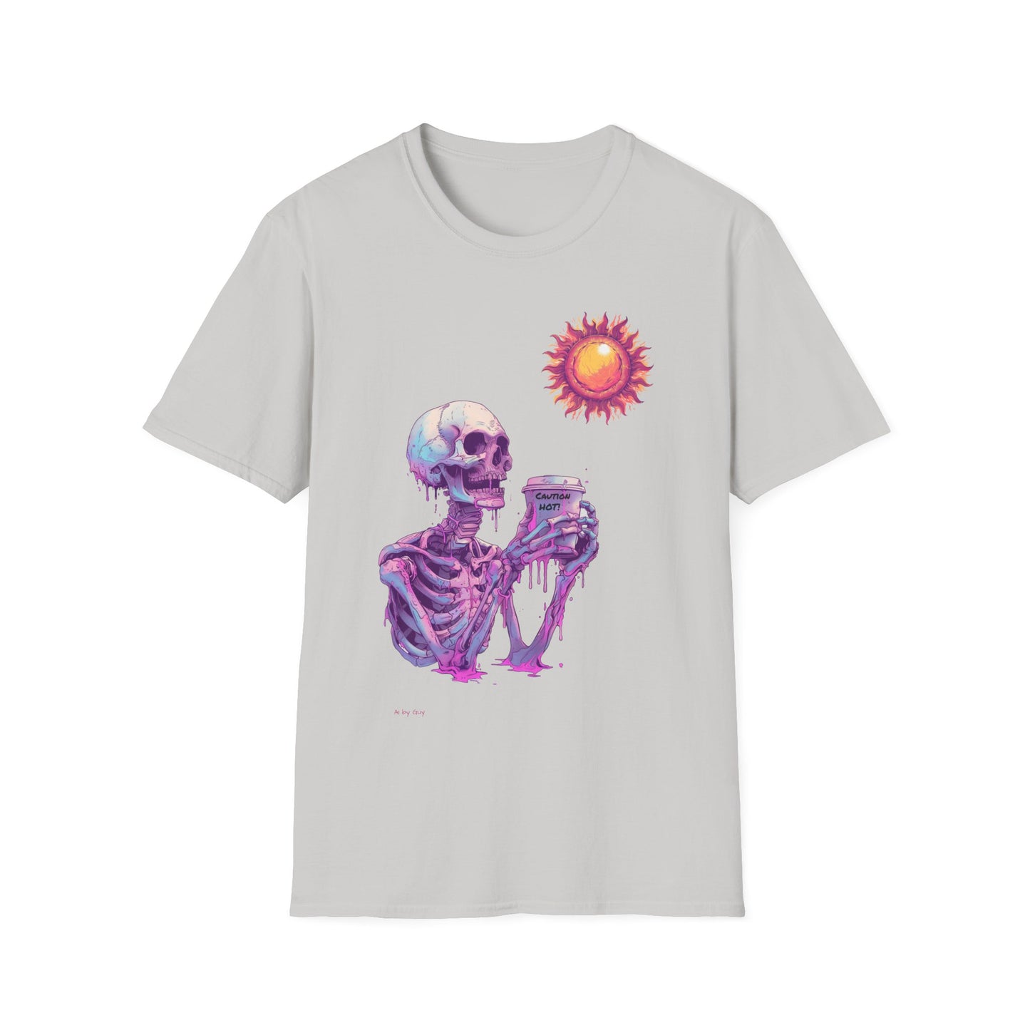 Coffee Skeleton, Unisex Softstyle T-Shirt