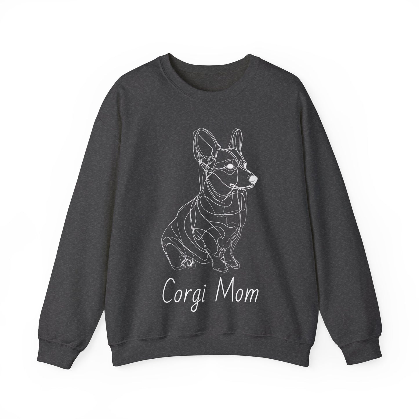 Corgi Mom Corgi Sweatshirt, Unisex Heavy Blend™ Crewneck Sweatshirt Long Sleeve Corgi Shirt, Welsh Corgi, Royal Corgi, Tricolor Corgi