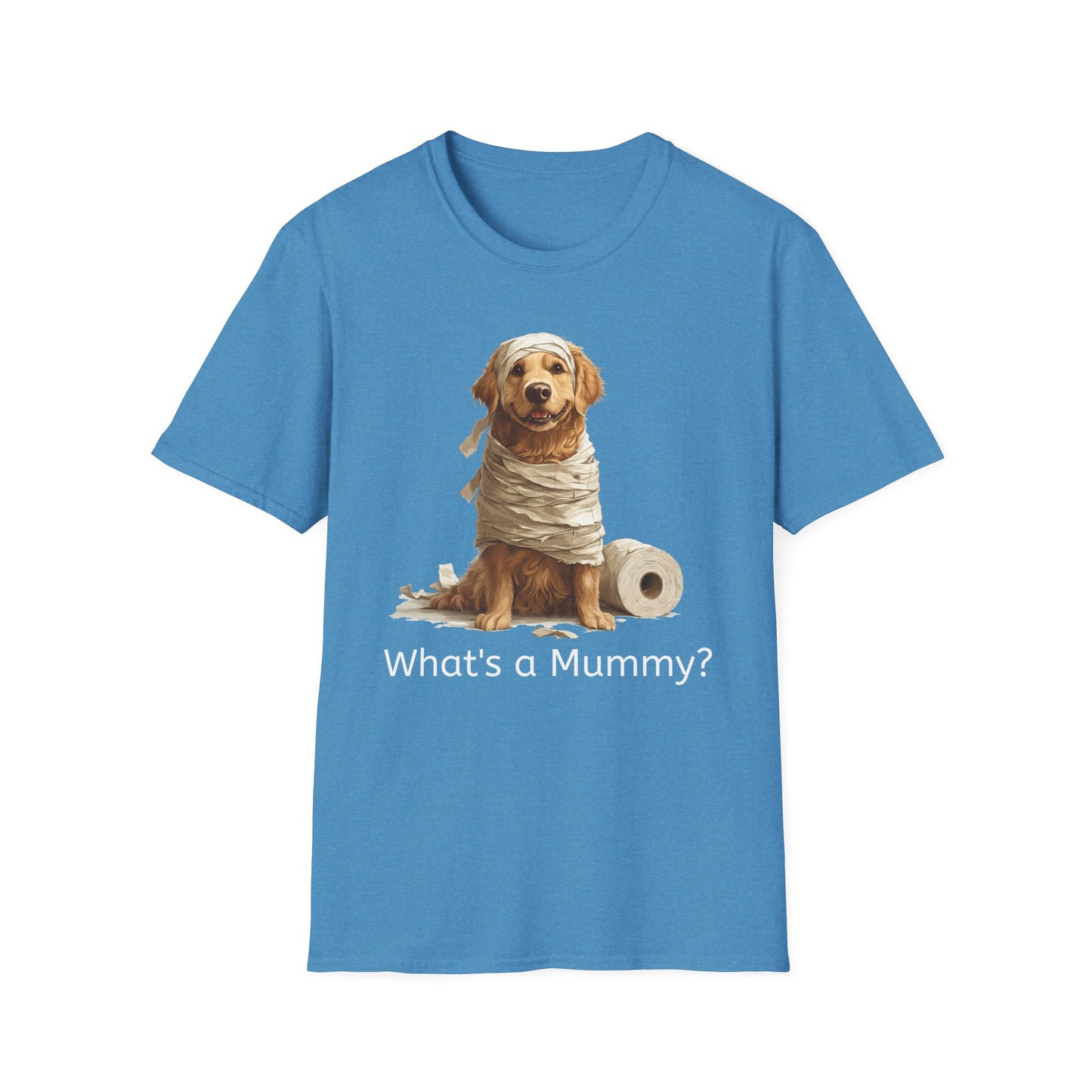 Funny Halloween Shirt, Unisex Softstyle T-Shirt, Golden Retriever Halloween Tee