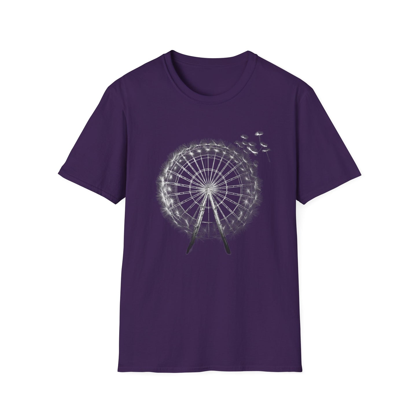 Dandelion Ferris Wheel shirt, Unisex Softstyle T-Shirt, shirt for him or her