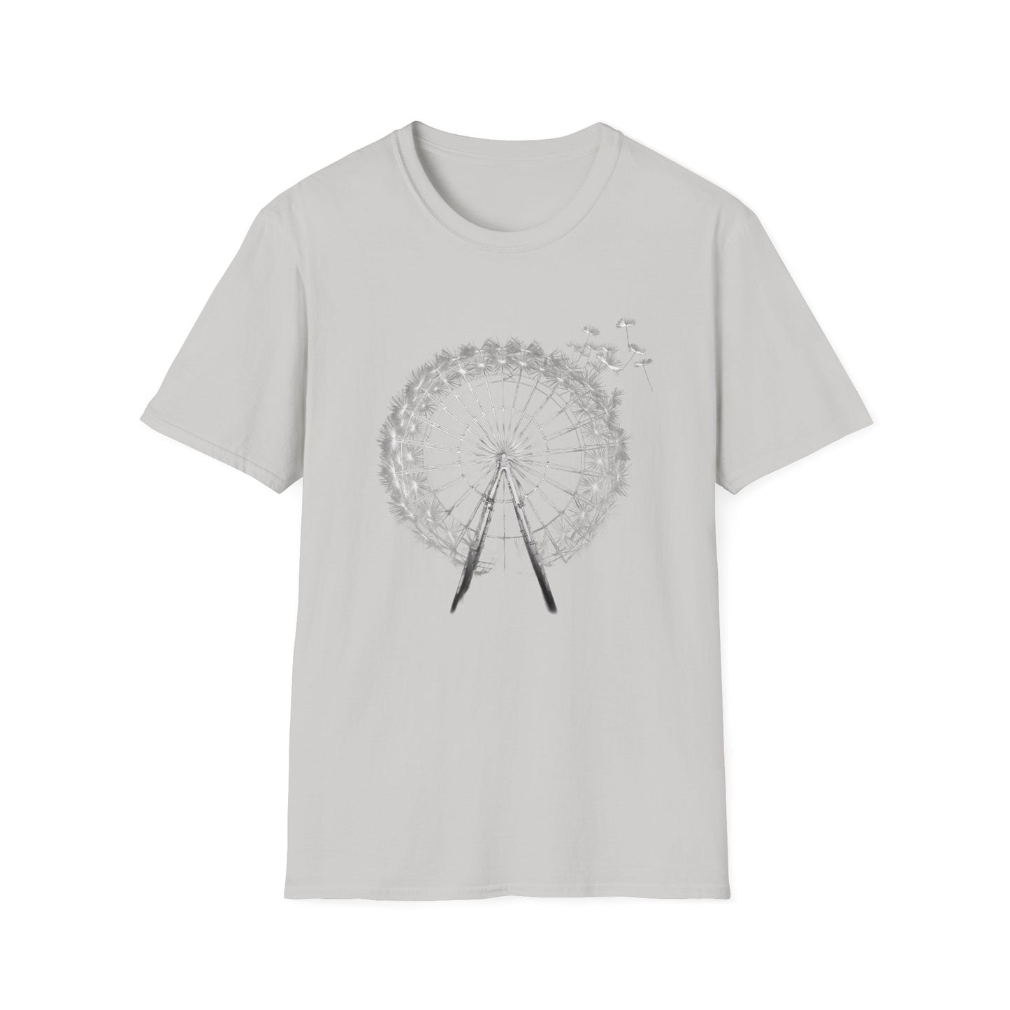 Dandelion Ferris Wheel shirt, Unisex Softstyle T-Shirt, shirt for him or her