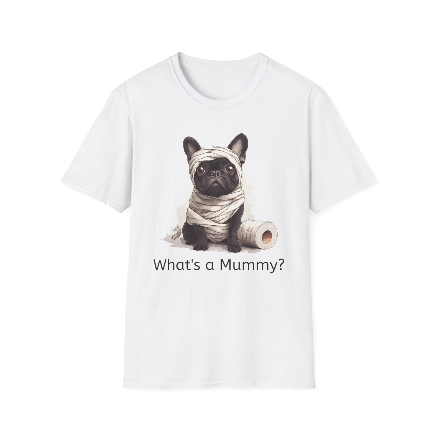 Funny Halloween Shirt, Unisex Softstyle T-Shirt, Frenchie Halloween Tee