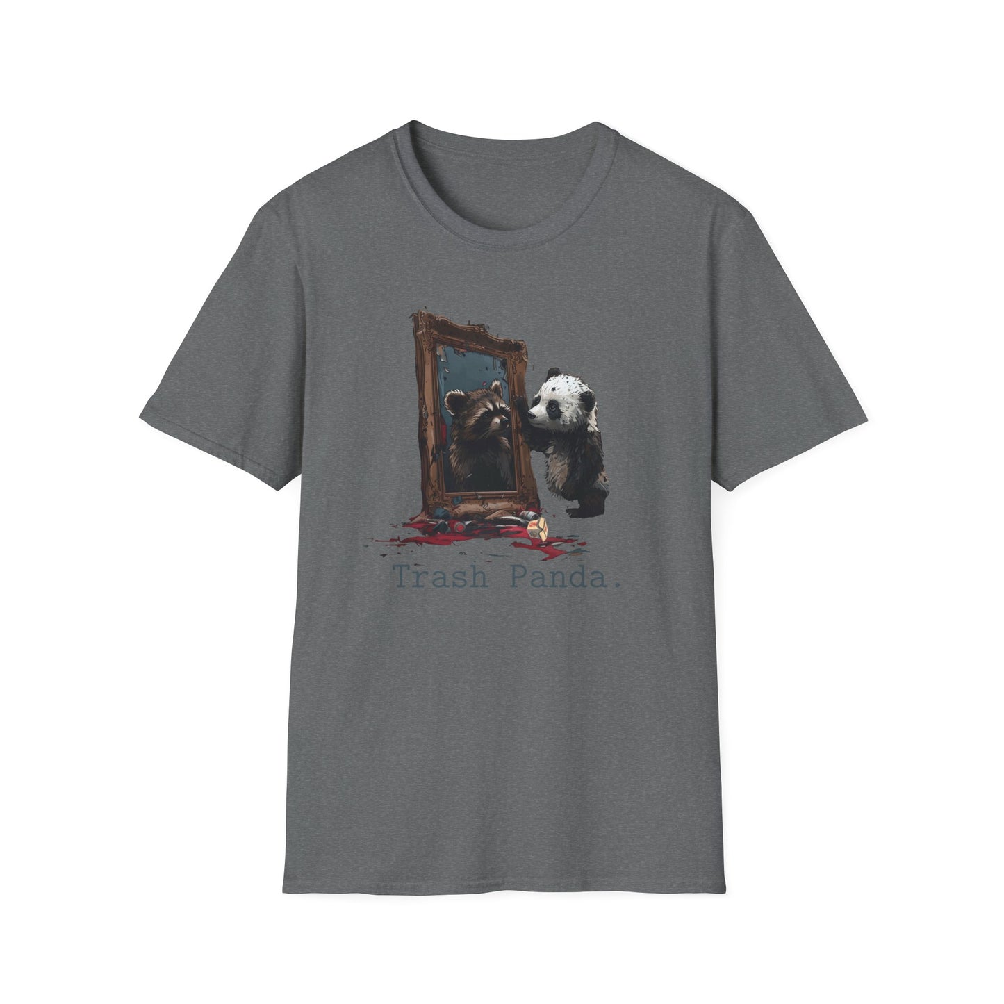 Trash Panda Tee, Unisex Softstyle T-Shirt, funny quotes tee, animal lovers gift, Funny Tees, cute animal shirt, raccoon tshirt, panda shirt