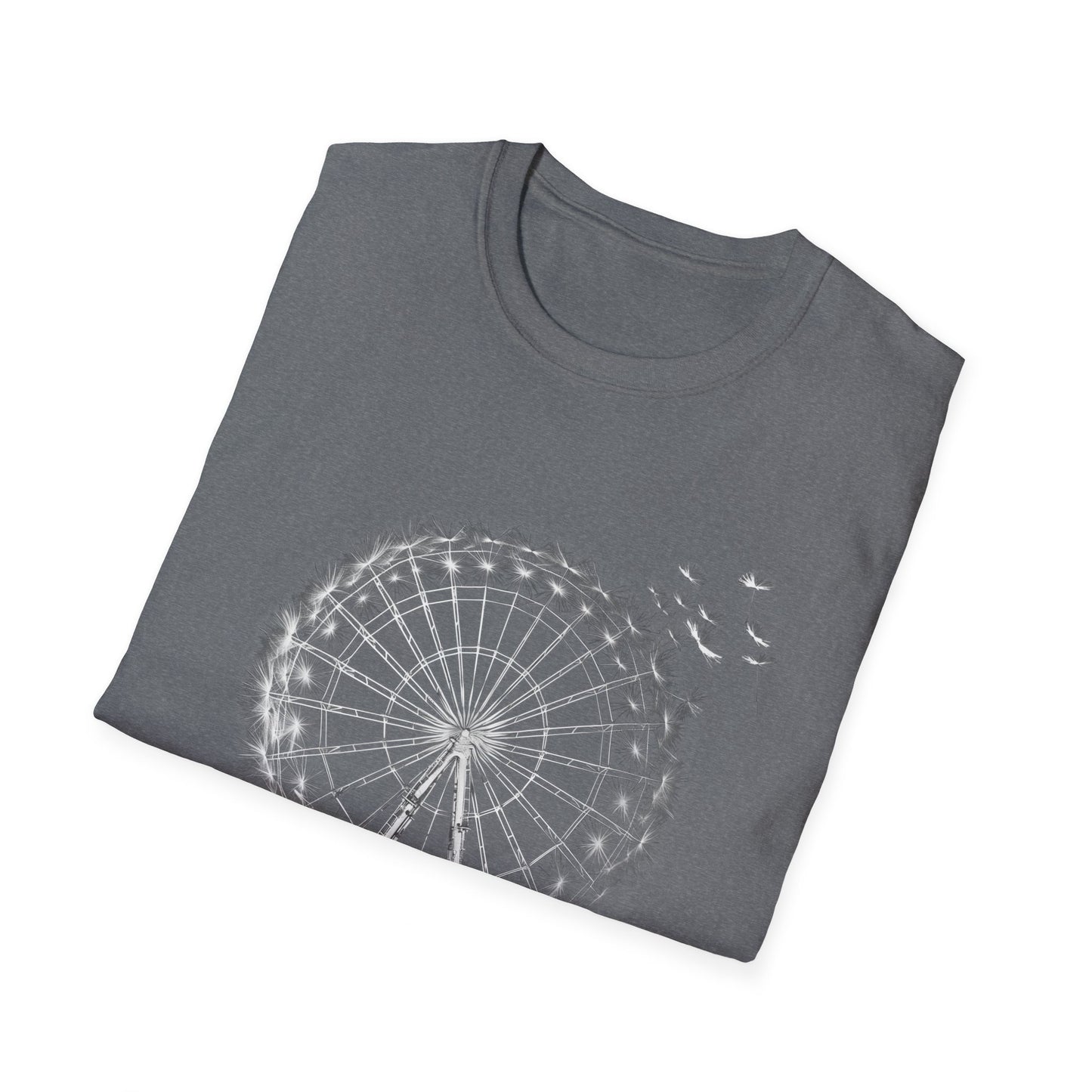 Dandelion Ferris Wheel shirt, Unisex Softstyle T-Shirt, shirt for him or her