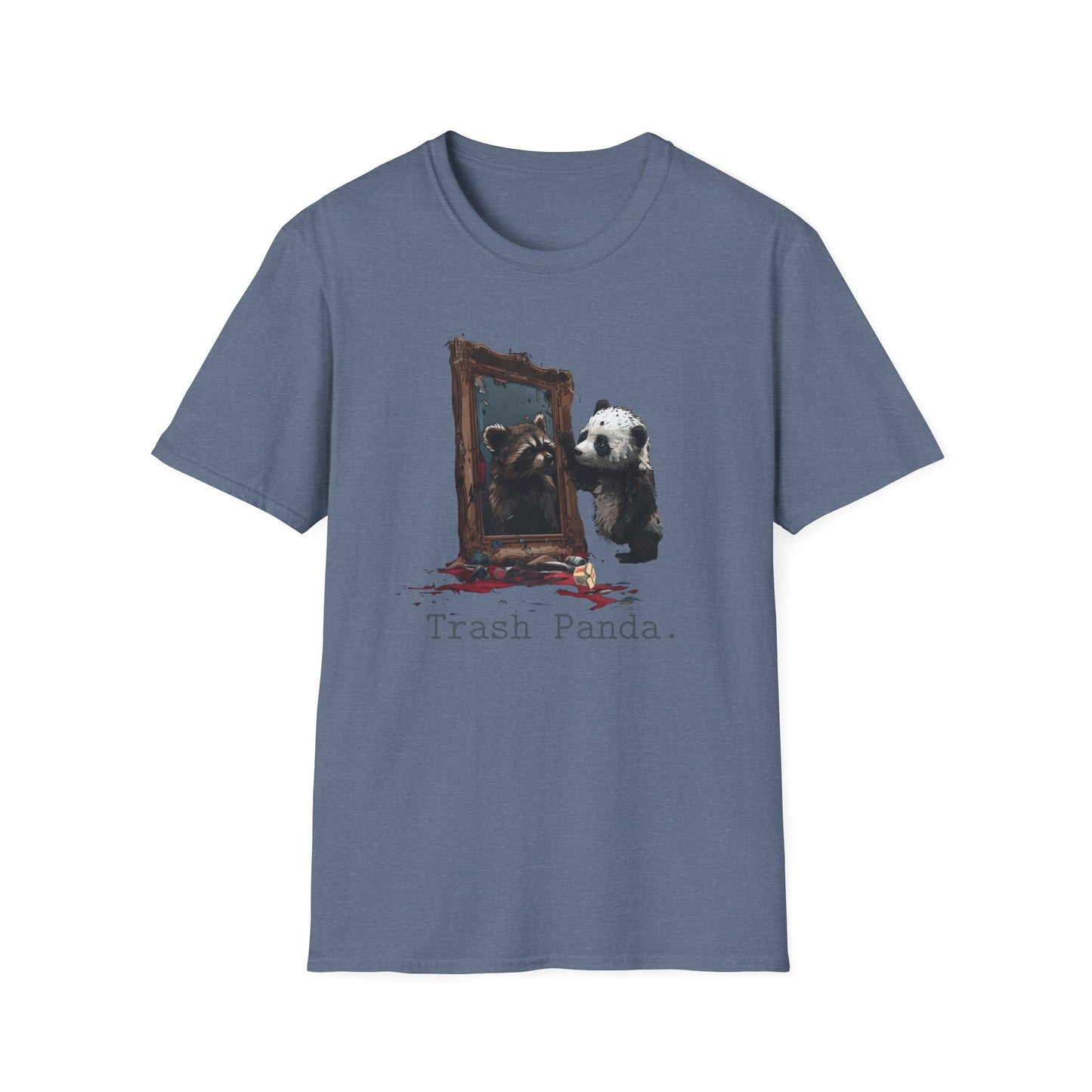 Trash Panda Tee, Unisex Softstyle T-Shirt, funny quotes tee, animal lovers gift, Funny Tees, cute animal shirt, raccoon tshirt, panda shirt