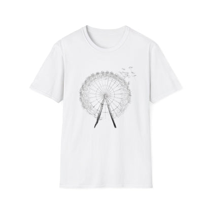 Dandelion Ferris Wheel shirt, Unisex Softstyle T-Shirt, shirt for him or her