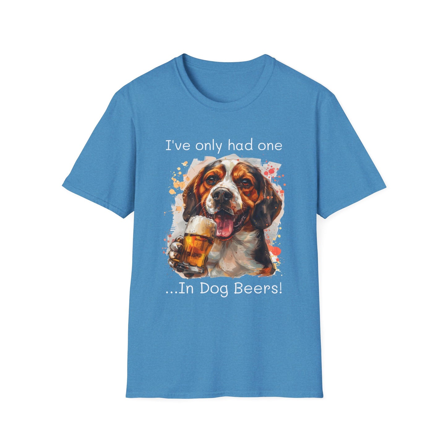 Funny Drinking shirt, Unisex Softstyle Shirt, Beagle, One in Dog Beers