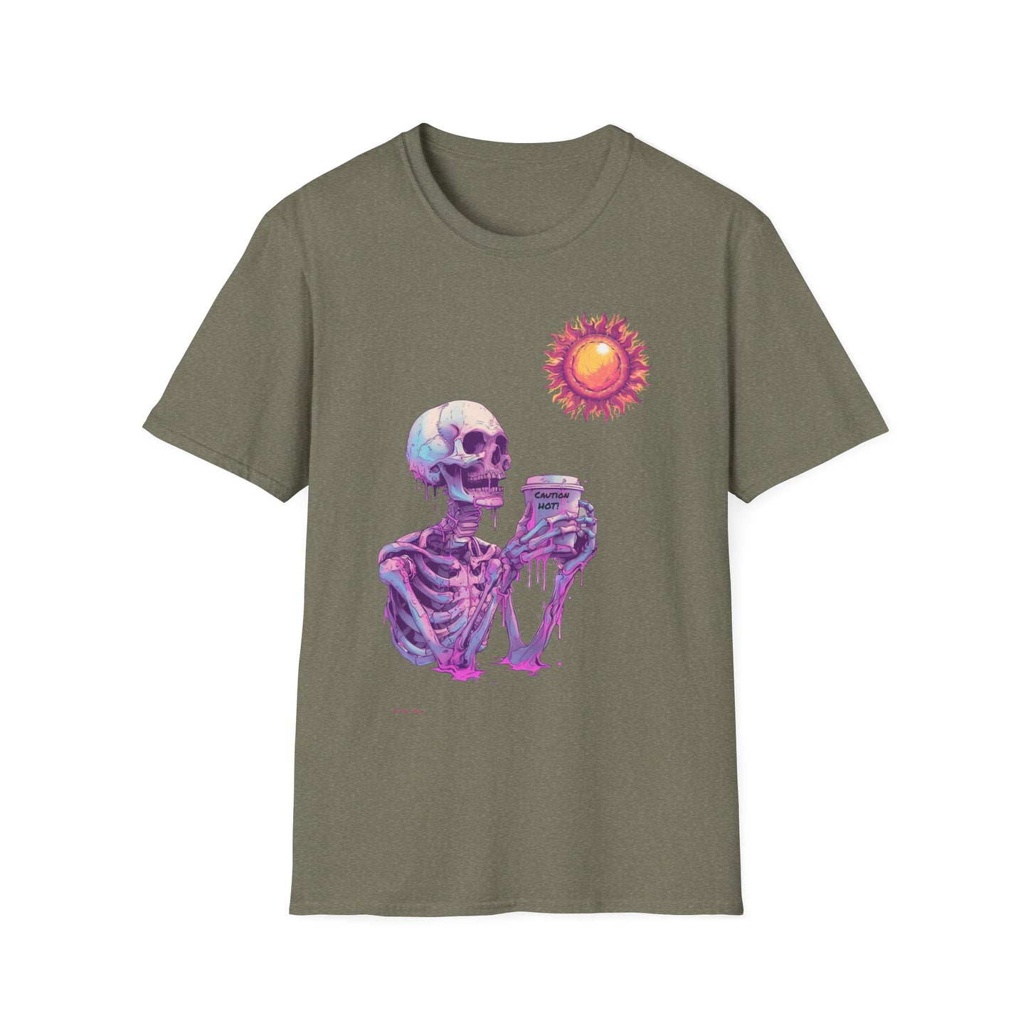 Coffee Skeleton, Unisex Softstyle T-Shirt