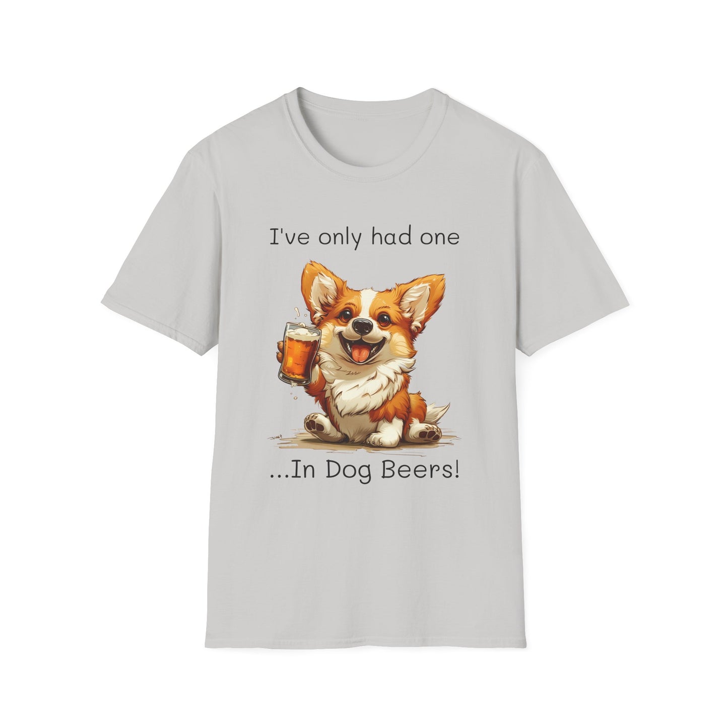 Funny Corgi shirt, Unisex Softstyle T-Shirt, Funny shirt, drinking t-shirt, corgi lovers Tee, corgi dad, corgi mom, in dog beers