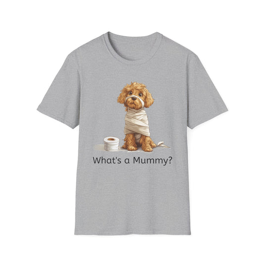 Funny Halloween Shirt, Unisex Softstyle T-Shirt, Golden Doodle Halloween Tee