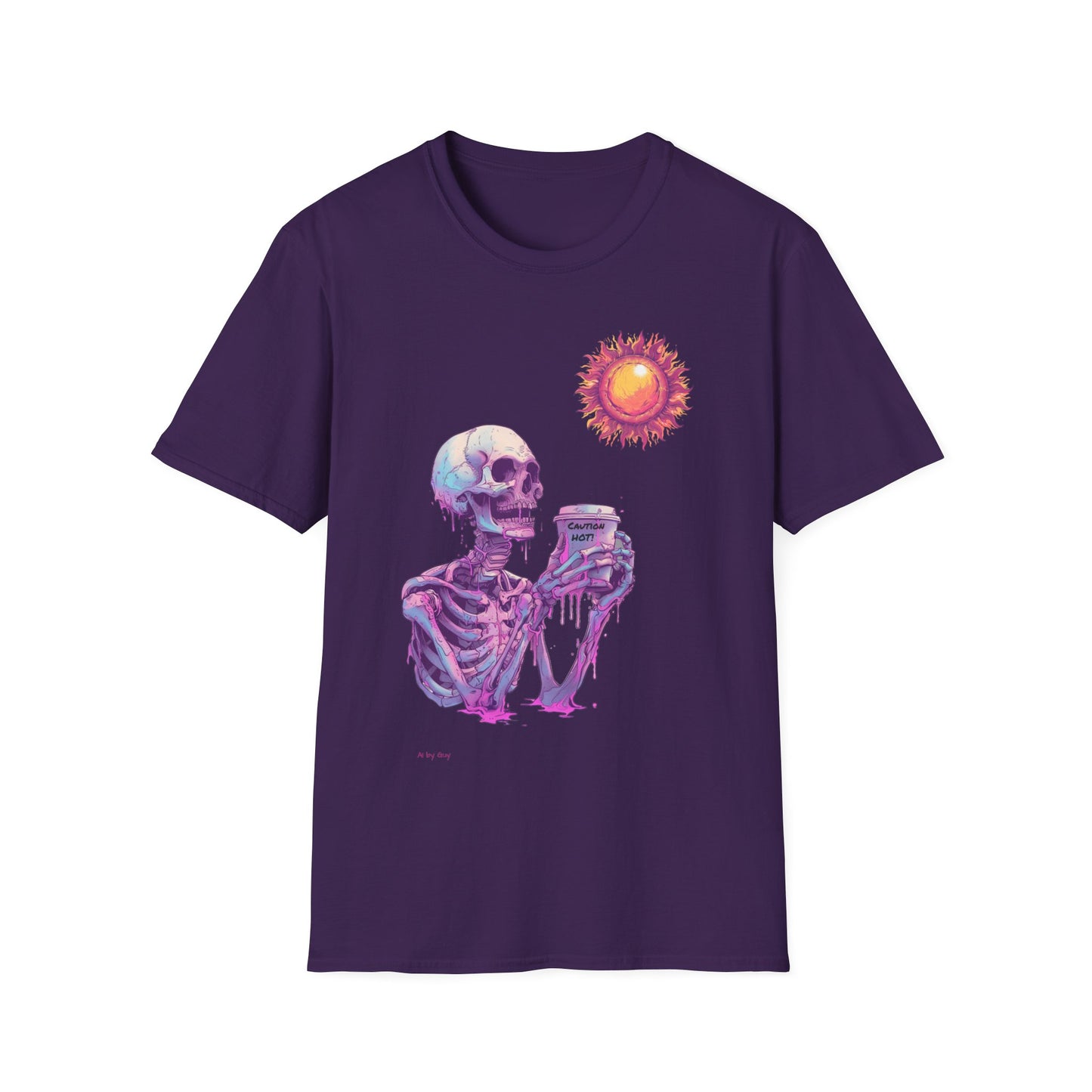 Coffee Skeleton, Unisex Softstyle T-Shirt