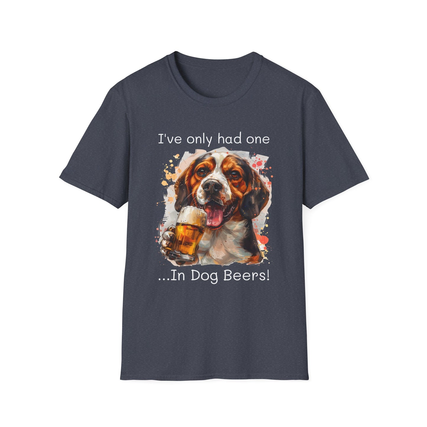 Funny Drinking shirt, Unisex Softstyle Shirt, Beagle, One in Dog Beers