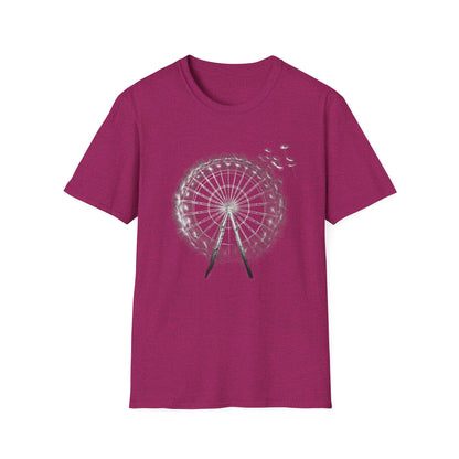 Dandelion Ferris Wheel shirt, Unisex Softstyle T-Shirt, shirt for him or her