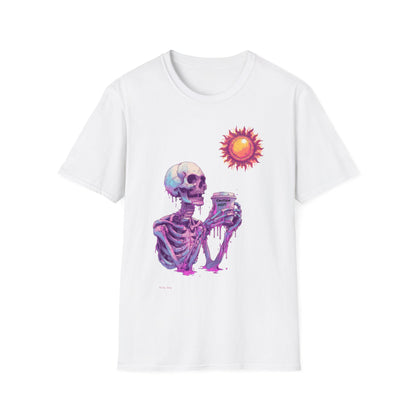 Coffee Skeleton, Unisex Softstyle T-Shirt