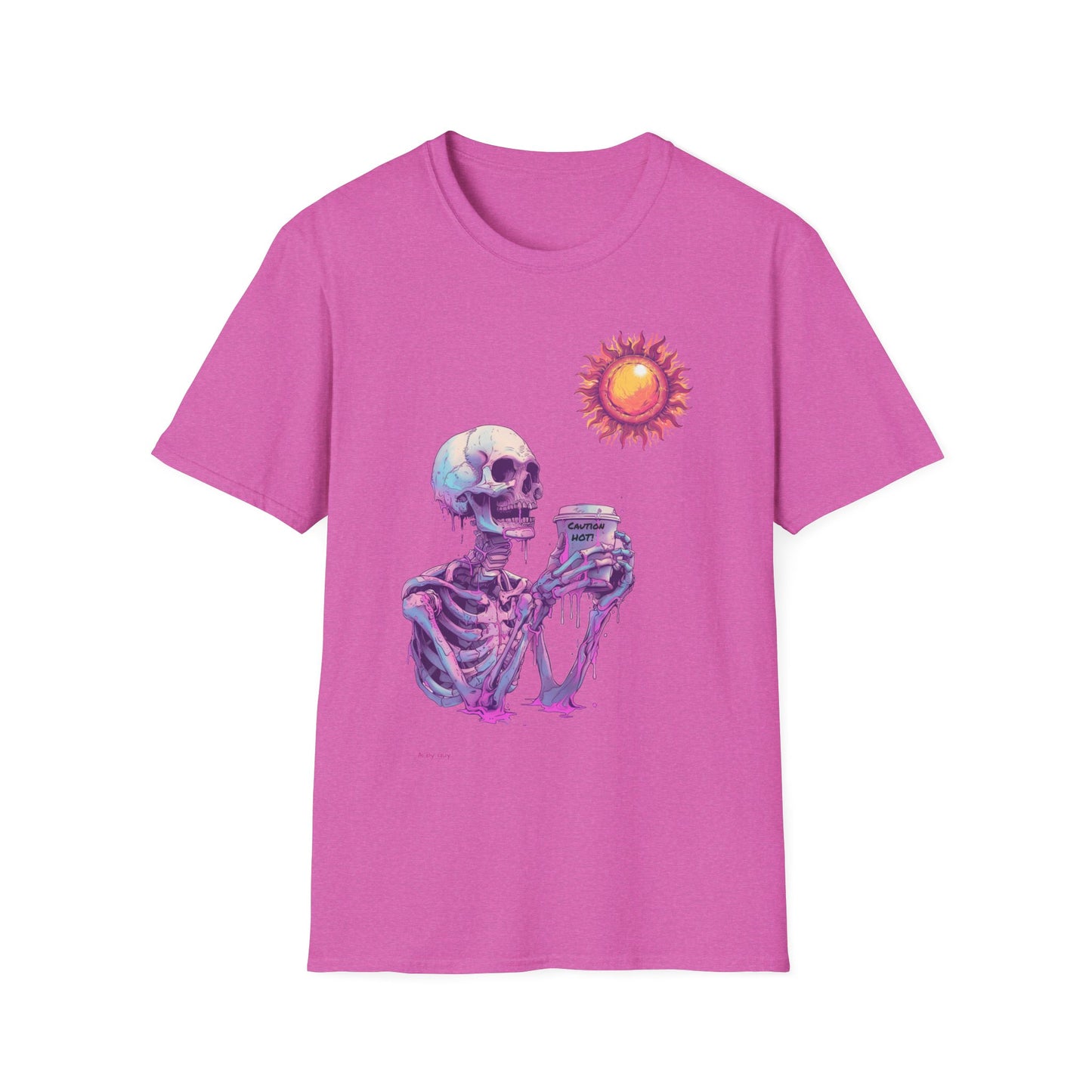 Coffee Skeleton, Unisex Softstyle T-Shirt